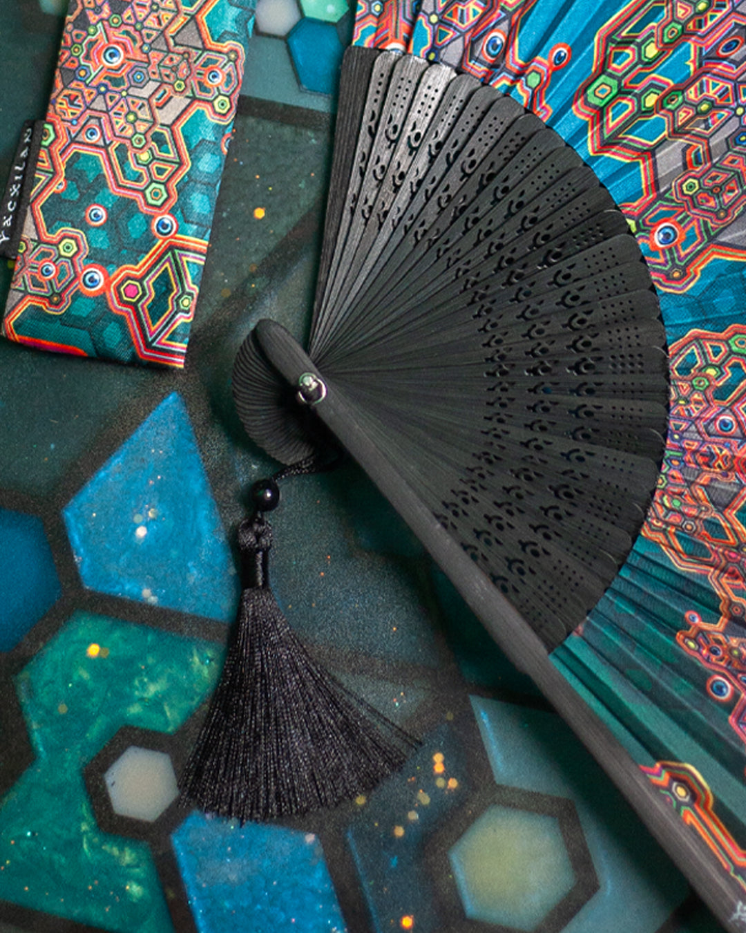 Hand Fan / Bamboo - ATLANTHEON Black